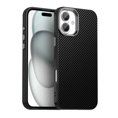 Carbon Fiber Series IMD Phone Case, For iPhone 16 Pro Max, For iPhone 16 Pro, For iPhone 16 Plus, For iPhone 16, For iPhone 15 Pro Max, For iPhone 15 Pro