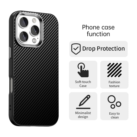 Carbon Fiber Series IMD Phone Case, For iPhone 16 Pro Max, For iPhone 16 Pro, For iPhone 16 Plus, For iPhone 16, For iPhone 15 Pro Max, For iPhone 15 Pro