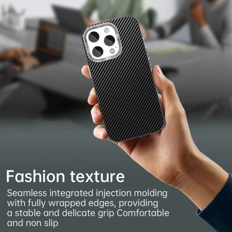 Carbon Fiber Series IMD Phone Case, For iPhone 16 Pro Max, For iPhone 16 Pro, For iPhone 16 Plus, For iPhone 16, For iPhone 15 Pro Max, For iPhone 15 Pro