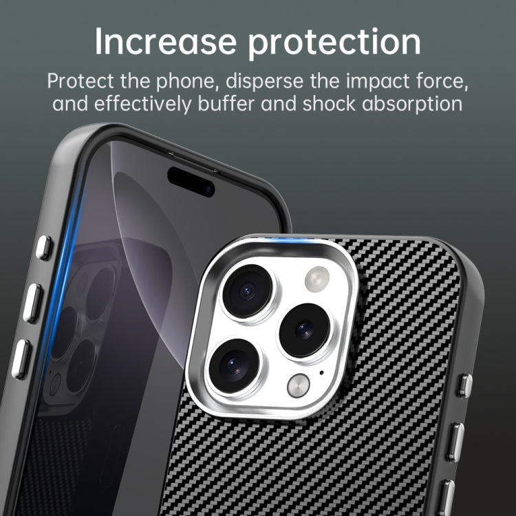 Carbon Fiber Series IMD Phone Case, For iPhone 16 Pro Max, For iPhone 16 Pro, For iPhone 16 Plus, For iPhone 16, For iPhone 15 Pro Max, For iPhone 15 Pro