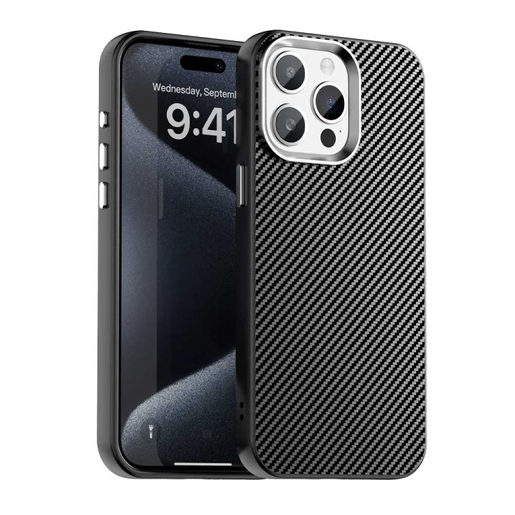 Carbon Fiber Series IMD Phone Case, For iPhone 16 Pro Max, For iPhone 16 Pro, For iPhone 16 Plus, For iPhone 16, For iPhone 15 Pro Max, For iPhone 15 Pro
