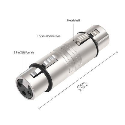 LZ1111 3Pin XLR Female to Female Adapter