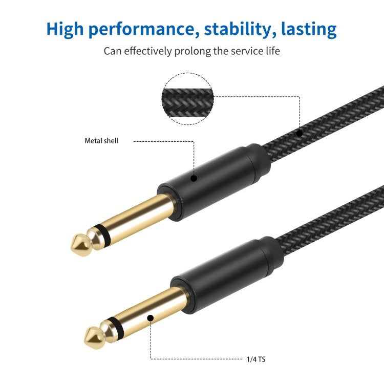 6.35mm 1/4 TRS Male to Male Electric Guitar Audio Cable