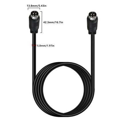 MD DIN 4 Pin Male to Male AC/DC Power Audio Adapter Cable