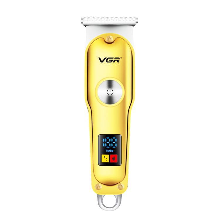 ماكينة قص الشعر الكهربائية المحمولة VGR V-290 مع شاشة رقمية، صغيرة الحجم، مزودة بمنفذ USB، V-290