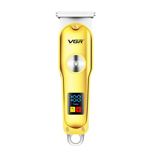 ماكينة قص الشعر الكهربائية المحمولة VGR V-290 مع شاشة رقمية، صغيرة الحجم، مزودة بمنفذ USB، V-290