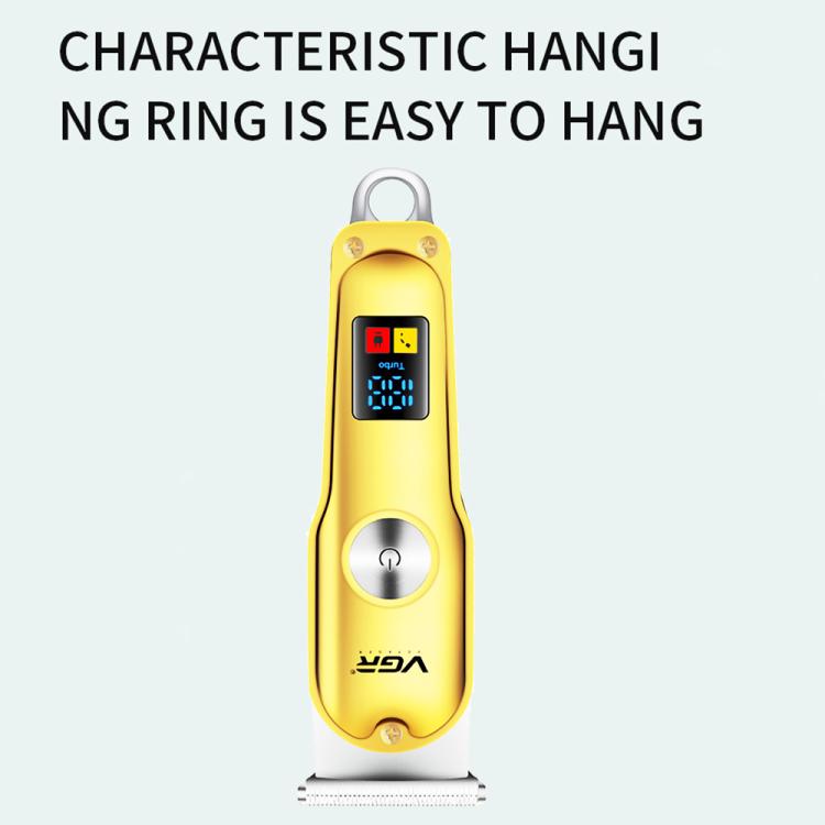ماكينة قص الشعر الكهربائية المحمولة VGR V-290 مع شاشة رقمية، صغيرة الحجم، مزودة بمنفذ USB، V-290
