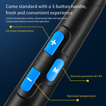 Aixun T225 4 in 1 Intelligent 7 Core Soldering Handle for C250 / C150 / C080 / C030 Soldering Tips, Aixun T225