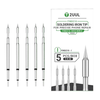 2uul 5 in 1 Soldering Iron Tips for Most C210 Soldering Station, FD22 K, FD23 I, FD24 S