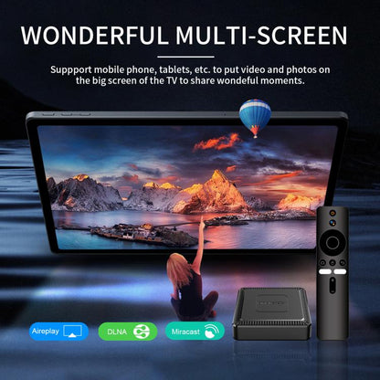 Q7 4K UHD Android 10 Smart TV Box with Remote Control, Allwinner H313 Quad-Core