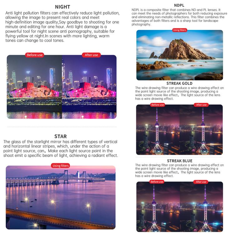 فلتر عدسة الكاميرا لسلسلة DJI O4 Air Unit Pro / Avata 2 JSR YB، MCUV، CPL، ND8، ND16، ND32، ND64، ND256، ND8PL، ND16PL، ND32PL، ND64PL، NIGHT، STAR، MCUV x 2، MCUV x 3، 3 في 1 CPL ND8/16، 4 في 1 ND، 4 في 1 NDPL، 6 في 1 ND8-64 UV CPL ...