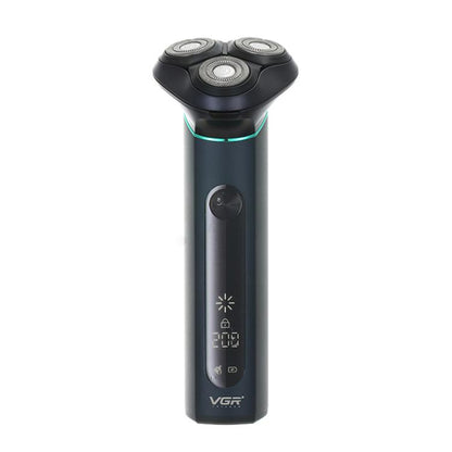 ماكينة حلاقة كهربائية VGR V-310 بشاشة رقمية ثلاثية الشفرات IPX7، V-310