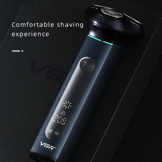 ماكينة حلاقة كهربائية VGR V-310 بشاشة رقمية ثلاثية الشفرات IPX7، V-310