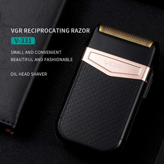 ماكينة حلاقة كهربائية VGR V-331 دوارة ترددية برأسين للقطع IPX4، V-331