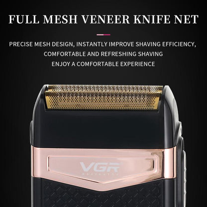 ماكينة حلاقة كهربائية VGR V-331 دوارة ترددية برأسين للقطع IPX4، V-331