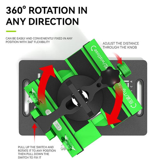 LUOWEI LW-022Pro 2  in 1 Universal 360 Rotating Phone Back Cover Separation Fixture, LW-022Pro