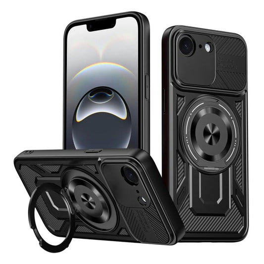 Armor Rotating Holder MagSafe Phone Case, For iPhone 16e, For iPhone 16 Pro Max, For iPhone 16 Pro, For iPhone 16 Plus, For iPhone 16, For iPhone 15 Pro Max, For iPhone 15 Pro, For iPhone 15 Plus