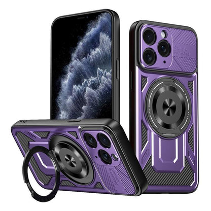 Armor Rotating Holder MagSafe Phone Case, For iPhone 12, For iPhone 12 Pro Max, For iPhone 12 Pro, For iPhone 11 Pro Max, For iPhone 11, For iPhone 11 Pro