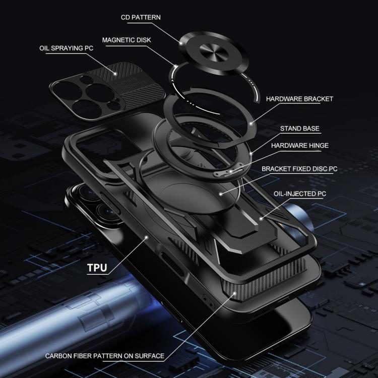 Armor Rotating Holder MagSafe Phone Case, For iPhone 12, For iPhone 12 Pro Max, For iPhone 12 Pro, For iPhone 11 Pro Max, For iPhone 11, For iPhone 11 Pro