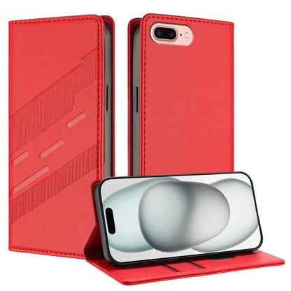 Embossed Multi-functional Wallet Retro Leather Phone Case, For iPhone 8 Plus / 7 Plus