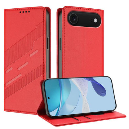 جراب هاتف جلدي بتصميم محفظة متعدد الوظائف منقوش، مناسب لأجهزة iPhone 16e وiPhone 16 Pro Max وiPhone 16 Pro وiPhone 16 Plus وiPhone 16 وiPhone 15 Pro Max