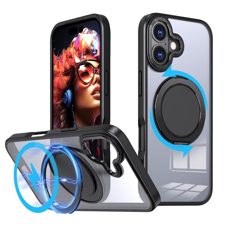 360-degree Rotating MagSafe Magnetic Holder Phone Case, For iPhone 17 Pro Max, For iPhone 17 Pro, For iPhone 17, For iPhone 17 Air, For iPhone 16e, For iPhone 16 Pro Max, For iPhone 16 Pro, For iPhone 16 Plus