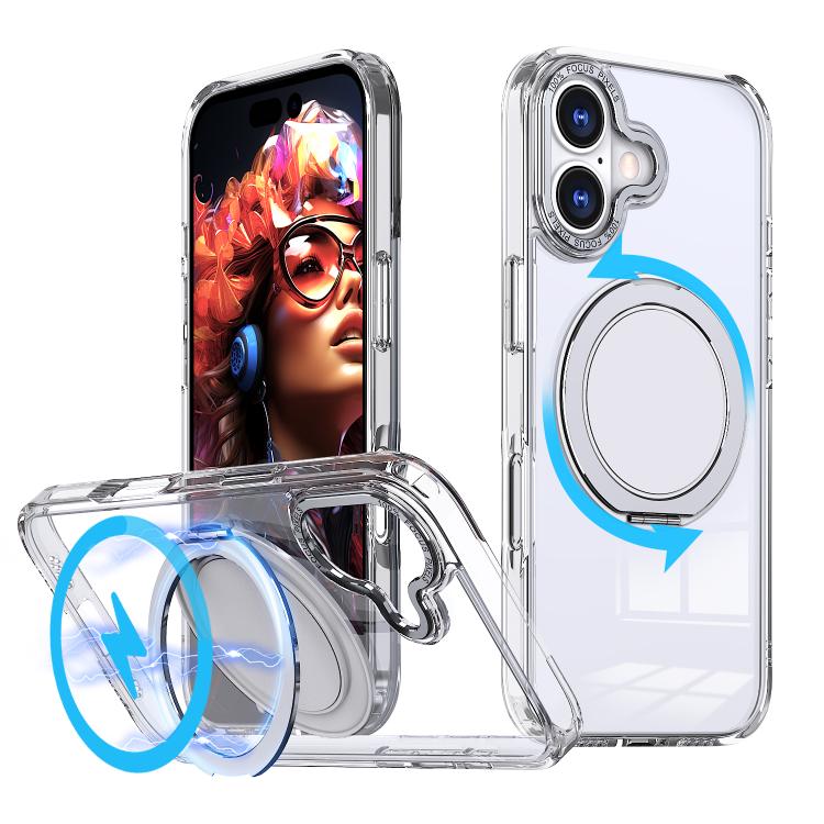 360-degree Rotating MagSafe Magnetic Holder Phone Case, For iPhone 17 Pro Max, For iPhone 17 Pro, For iPhone 17, For iPhone 17 Air, For iPhone 16e, For iPhone 16 Pro Max, For iPhone 16 Pro, For iPhone 16 Plus