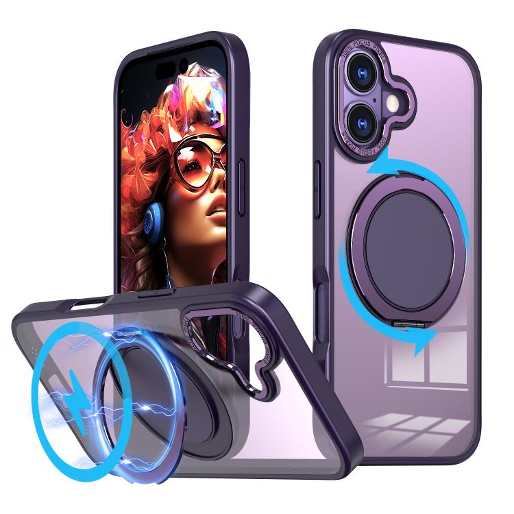 360-degree Rotating MagSafe Magnetic Holder Phone Case, For iPhone 17 Pro Max, For iPhone 17 Pro, For iPhone 17, For iPhone 17 Air, For iPhone 16e, For iPhone 16 Pro Max, For iPhone 16 Pro, For iPhone 16 Plus