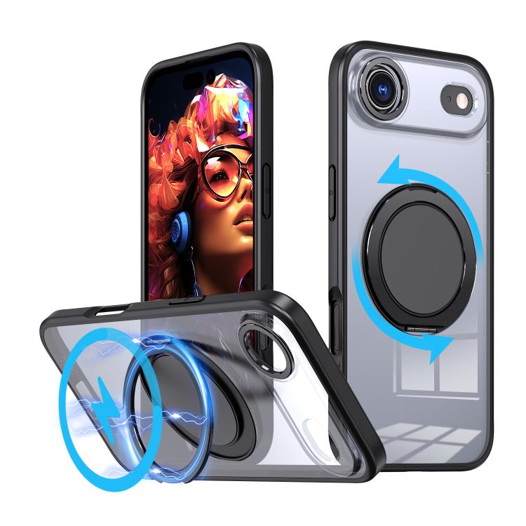 360-degree Rotating MagSafe Magnetic Holder Phone Case, For iPhone 17 Pro Max, For iPhone 17 Pro, For iPhone 17, For iPhone 17 Air, For iPhone 16e, For iPhone 16 Pro Max, For iPhone 16 Pro, For iPhone 16 Plus