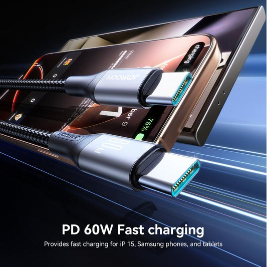 JOYROOM S-A28 Flash Series 480Mbps Fast Charging Data Cable, Length: 1m, Type-C to Type-C Cable, Type-C to 8 Pin Cable, USB to Type-C Cable, USB to 8 Pin Cable