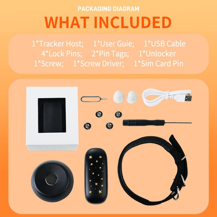 RF-V53 IP67 Waterproof Pet GPS Collar Tracking Device Anti-loss Positioner, RF-V53