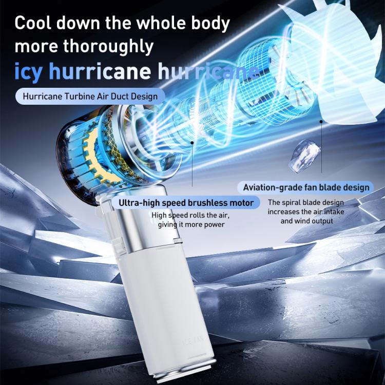 MF119 High Speed Ice Compress Handheld Fan with Retractable Cord
