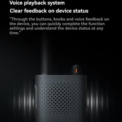 Original Xiaomi Walkie Talkie 3 Chat Version Support 1-5km Intercom Distance, APP Writing Frequency