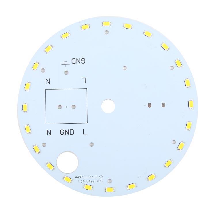 لوحة إضاءة LED SMD 5730 بقوة 12 وات و24 مصباح LED، تيار مستمر 36 فولت، ضوء أبيض دافئ، ضوء أبيض