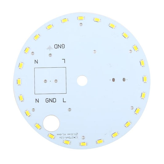 لوحة إضاءة LED SMD 5730 بقوة 12 وات و24 مصباح LED، تيار مستمر 36 فولت، ضوء أبيض دافئ، ضوء أبيض