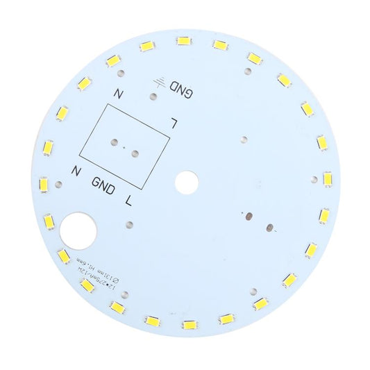 لوحة إضاءة LED SMD 5730 بقوة 12 وات و24 مصباح LED، تيار مستمر 36 فولت، ضوء أبيض دافئ، ضوء أبيض