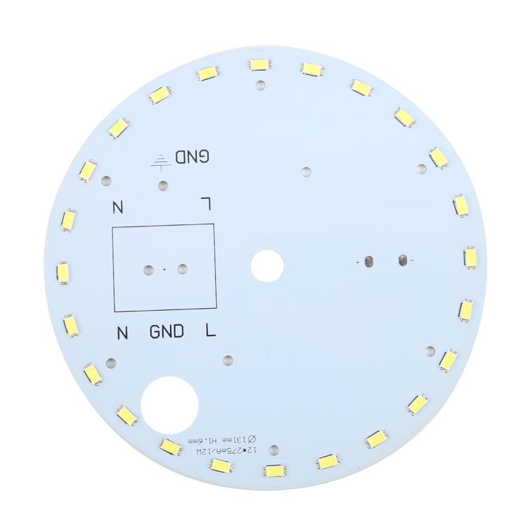 لوحة إضاءة LED SMD 5730 بقوة 12 وات و24 مصباح LED، تيار مستمر 36 فولت، ضوء أبيض دافئ، ضوء أبيض