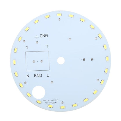 لوحة إضاءة LED SMD 5730 بقوة 12 وات و24 مصباح LED، تيار مستمر 36 فولت، ضوء أبيض دافئ، ضوء أبيض