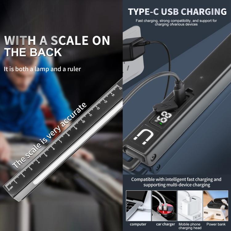 W09 Multifunctional Folding Pen Lamp LED Outdoor Work Flashlight, W09