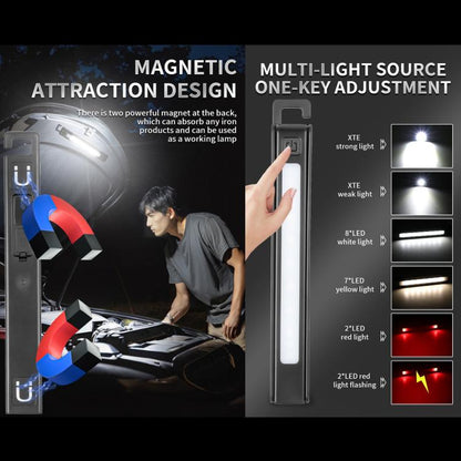 W09 Multifunctional Folding Pen Lamp LED Outdoor Work Flashlight, W09