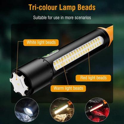 X725 Outdoor White Laser Wick Telescopic Zoom Waterproof Flashlight, X725