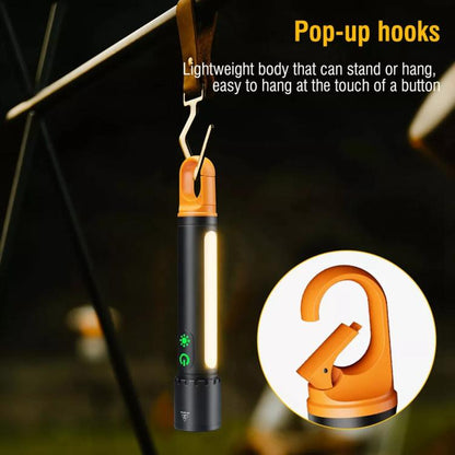 X725 Outdoor White Laser Wick Telescopic Zoom Waterproof Flashlight, X725