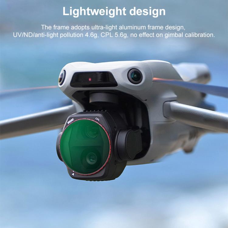 فلتر عدسة كاميرا DJI Air 3S BRDRC، UV، CPL، ND8، ND16، ND32، ND64، ليلي، 3 في 1 CPL UV ND16، 4 في 1 CPL ND16-64، 6 في 1 ND8-64 UV CPL