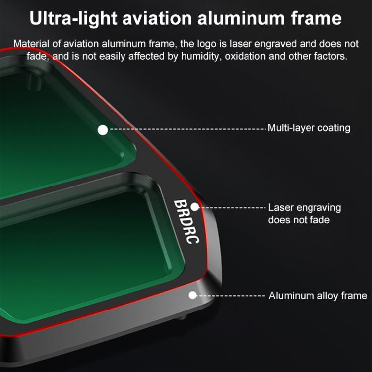 فلتر عدسة كاميرا DJI Air 3S BRDRC، UV، CPL، ND8، ND16، ND32، ND64، ليلي، 3 في 1 CPL UV ND16، 4 في 1 CPL ND16-64، 6 في 1 ND8-64 UV CPL