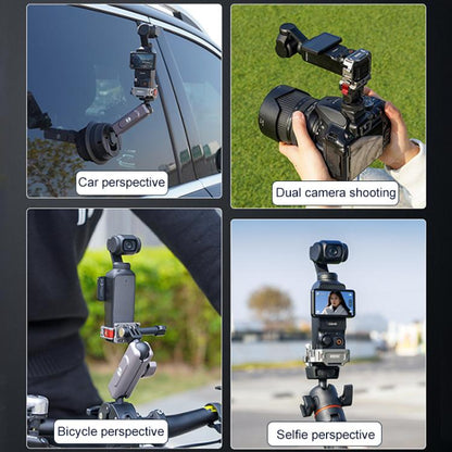 حامل تمديد الحذاء البارد متعدد الوظائف من BRDRC سريع التجميع، لـ DJI Osmo Pocket 3