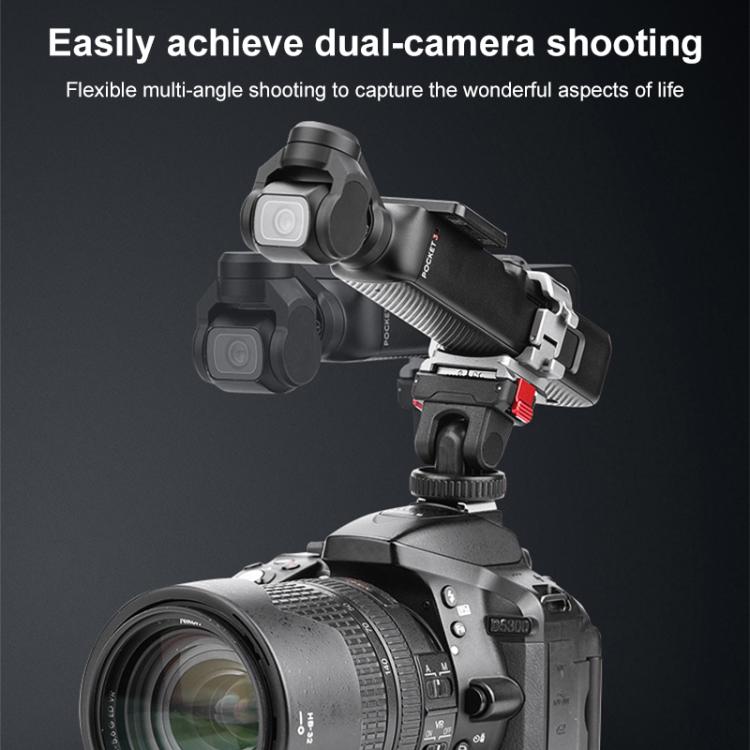 حامل تمديد الحذاء البارد متعدد الوظائف من BRDRC سريع التجميع، لـ DJI Osmo Pocket 3