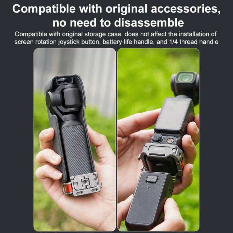 حامل تمديد الحذاء البارد متعدد الوظائف من BRDRC سريع التجميع، لـ DJI Osmo Pocket 3