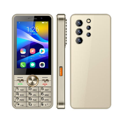 هاتف UNIWA XS24 بلوحة مفاتيح، 2 جيجابايت + 16 جيجابايت، شاشة 3.5 بوصة، أندرويد 8.1، معالج Mediatek MT6737M رباعي النواة، مصابيح يدوية، شبكة 4G، يدعم متجر جوجل، قابس الاتحاد الأوروبي، قابس الولايات المتحدة، قابس المملكة المتحدة، قابس أستراليا