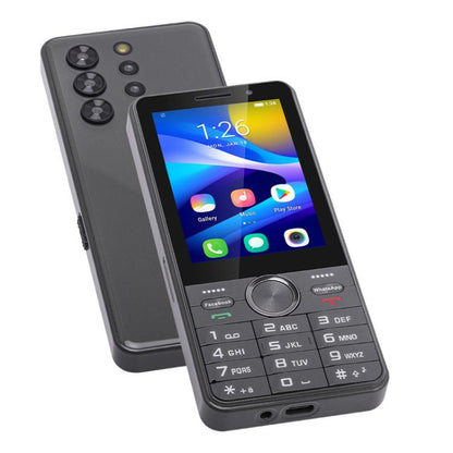 هاتف UNIWA XS24 بلوحة مفاتيح، 2 جيجابايت + 16 جيجابايت، شاشة 3.5 بوصة، أندرويد 8.1، معالج Mediatek MT6737M رباعي النواة، مصابيح يدوية، شبكة 4G، يدعم متجر جوجل، قابس الاتحاد الأوروبي، قابس الولايات المتحدة، قابس المملكة المتحدة، قابس أستراليا