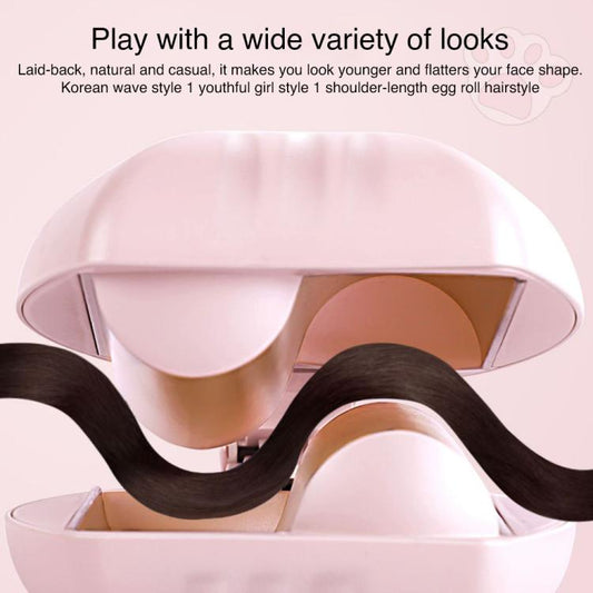 K-SKIN KD885 Negative Ion Electric Hair Curler Iron Hair Styling Tool, KD885 (EU Plug Pink), KD885 (UK Plug Pink)